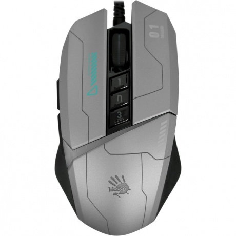Мышь A4Tech Bloody W60 Max Gun серый/черный - фото 1