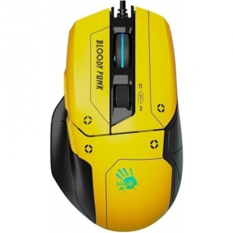 Мышь A4Tech Bloody W70 Max Punk желтый/черный - фото 1