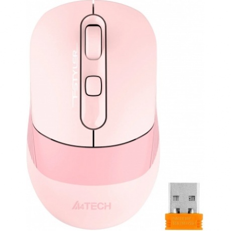 Мышь A4Tech Fstyler FB10C розовый - фото 4