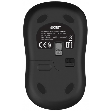 Мышь Acer OMR160 черный (ZL.MCEEE.00M) - фото 6