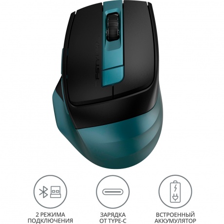 Мышь A4Tech Fstyler FB35C серый/черный - фото 6