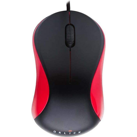 Компьютерная мышь Oklick 115S черный/красный - фото 8