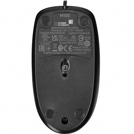Мышь Logitech M100 Black (910-006652) - фото 6