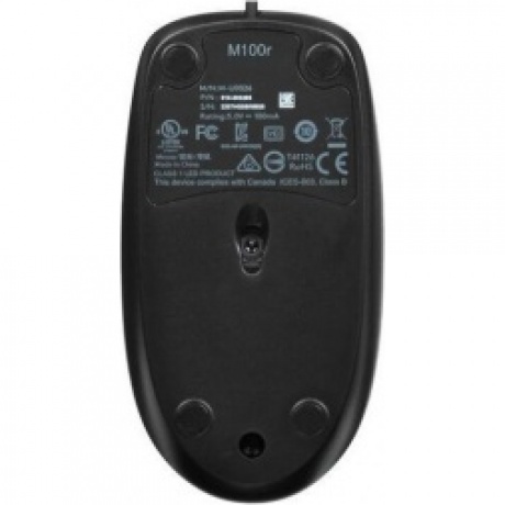 Мышь Logitech M100 темно-серая (910-005006) - фото 5