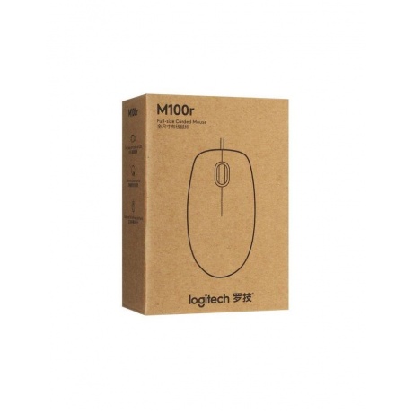 Мышь Logitech M100 белая (910-005007) - фото 9