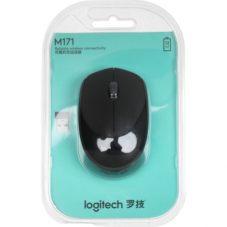 Мышь беспроводная Logitech M171 Black (910-004643) - фото 6