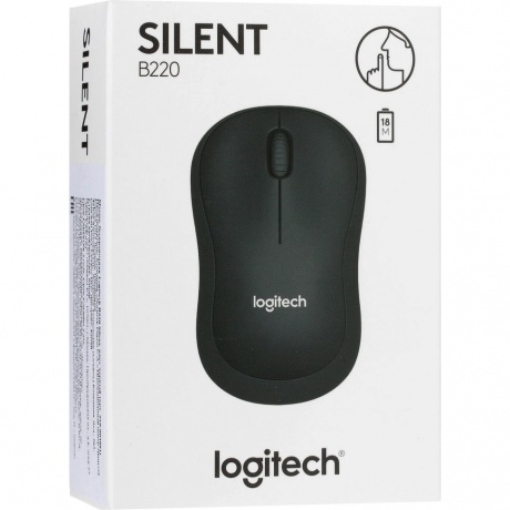 Мышь беспроводная Logitech B220 Silent Black (910-005553) - фото 6