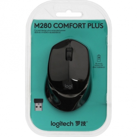 Мышь беспроводная Logitech M280 Black (910-004306) - фото 6