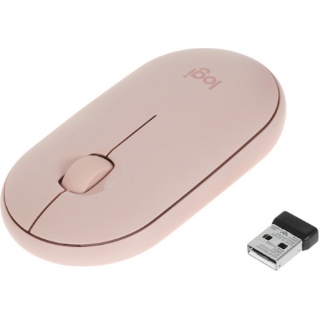 Мышь беспроводная Logitech Pebble M350 Pink (910-005575) - фото 2