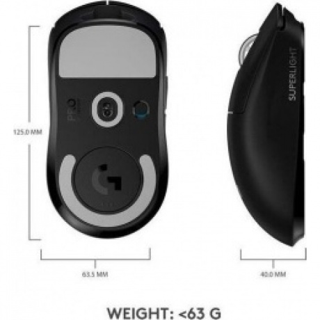Мышь Logitech PRO X Superlight Black (910-005884) - фото 24