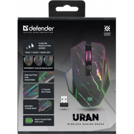 Мышь Defender URAN GM-503 BLACK (52503) - фото 7