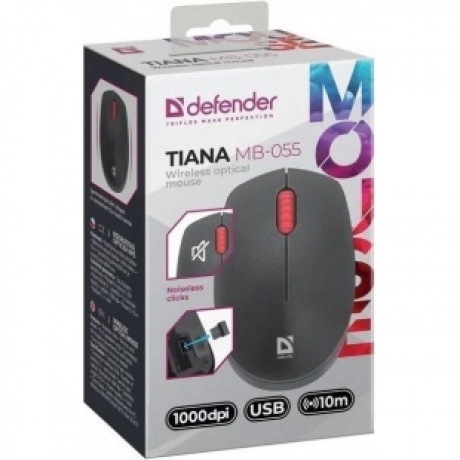 Мышь Defender MB-055 BLACK (52055) - фото 3