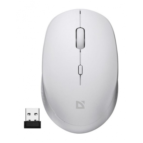 Мышь Defender AURIS MB-027 WHITE (52028) - фото 1