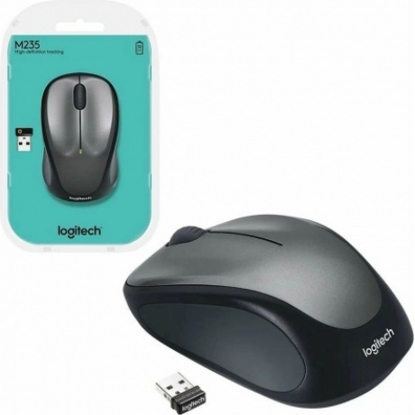 Мышь LOGITECH M235 серая (910-002692) - фото 11