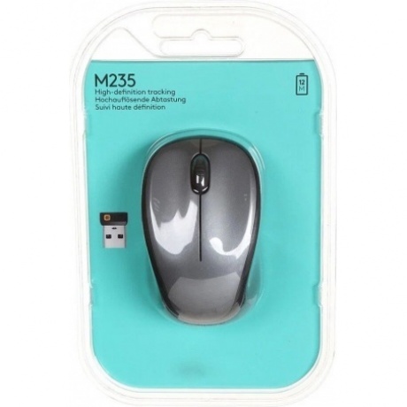 Мышь LOGITECH M235 серая (910-002692) - фото 8