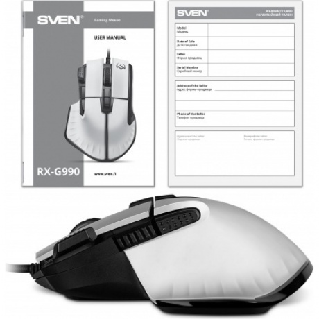 Мышь SVEN RX-G990 белая (SV-021757 - фото 13