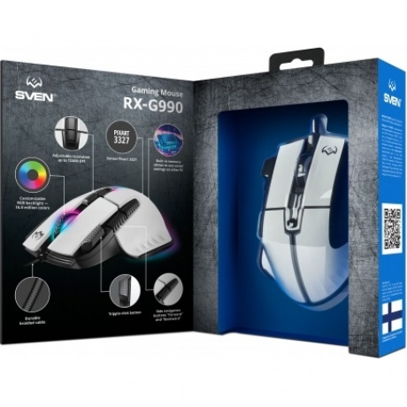 Мышь SVEN RX-G990 белая (SV-021757 - фото 14
