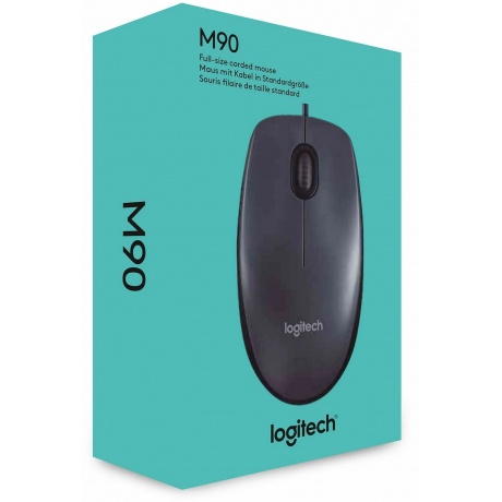 Мышь Logitech M90 Optical USB black (910-001795) - фото 5