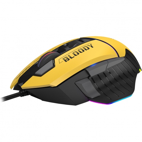 Мышь A4Tech Bloody W95 Max Sports Lime - фото 3