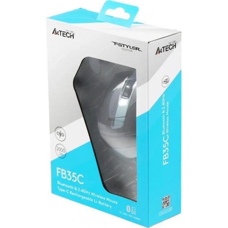 Мышь A4Tech Fstyler FB35C Midnight Green - фото 13