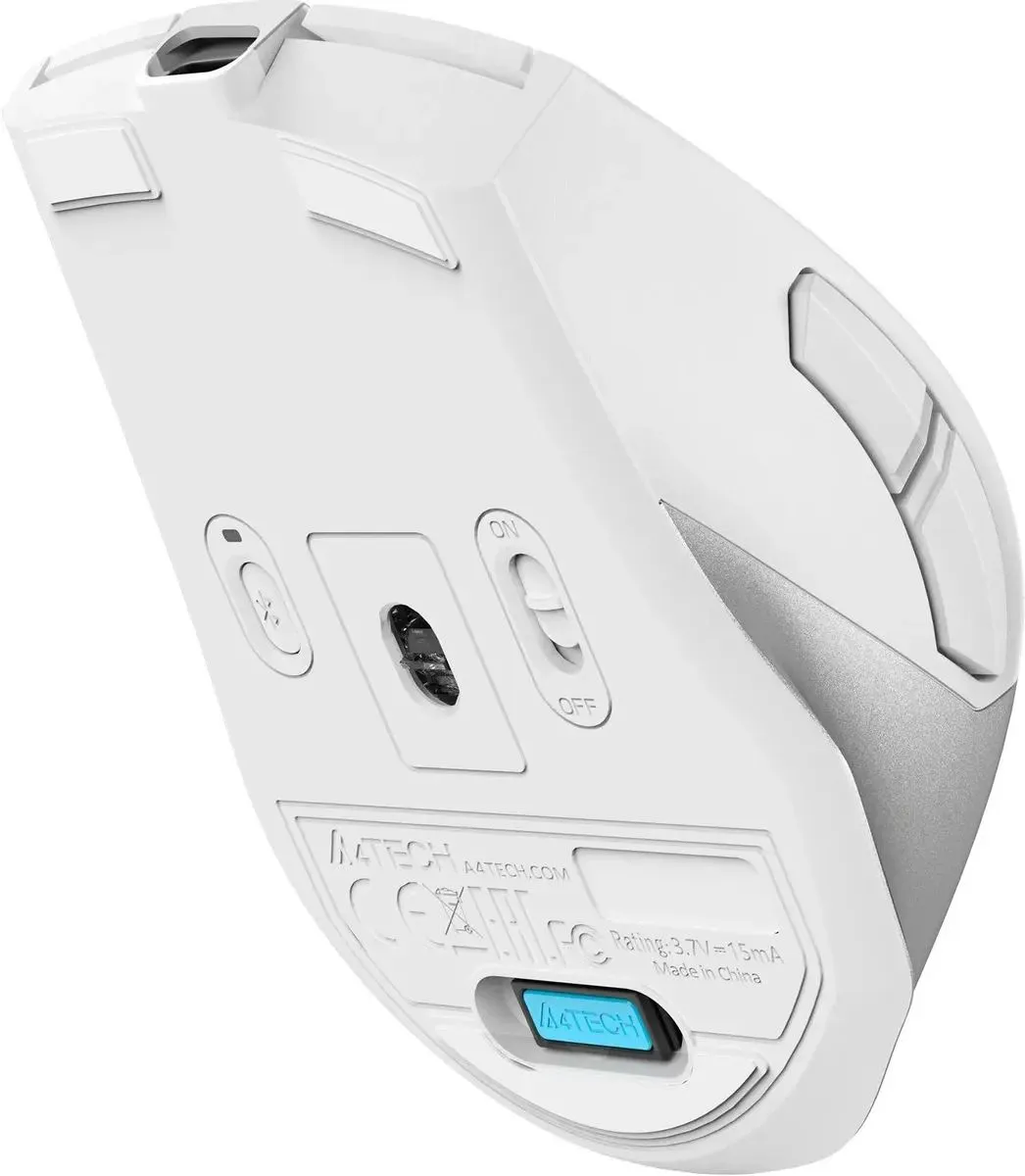 Мышь A4Tech Fstyler FB45CS Air White-Silver - фото 8