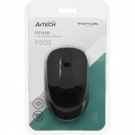 Мышь A4Tech Fstyler FG12S USB Black - фото 8