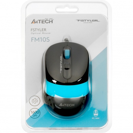 Мышь A4Tech Fstyler FM10S Blue - фото 7