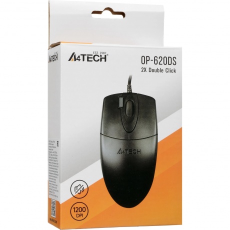 Мышь A4Tech OP-620DS Black - фото 3
