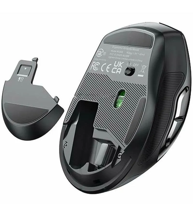 Мышь UGREEN MU006 (90855) Ergonomic Wireless Mouse черный - фото 5