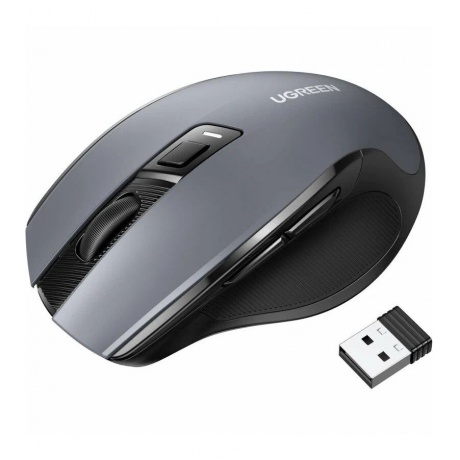Мышь UGREEN MU006 (90855) Ergonomic Wireless Mouse черный - фото 6