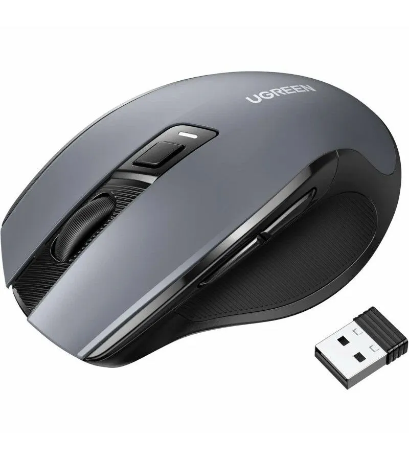 Мышь UGREEN MU006 (90855) Ergonomic Wireless Mouse черный - фото 6