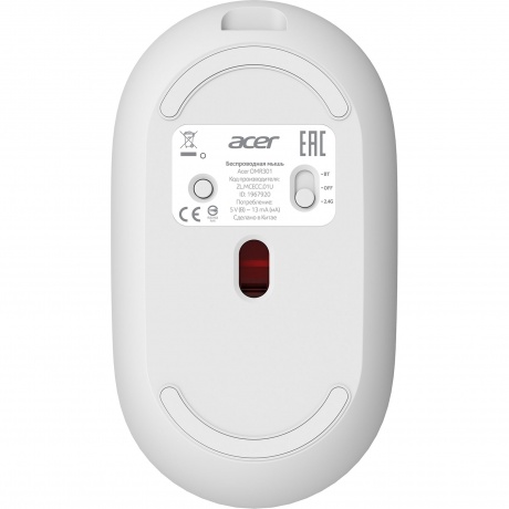 Мышь Acer OMR301 белый (ZL.MCECC.01U) - фото 2