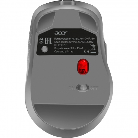 Мышь Acer OMR310 темно-серый (ZL.MCECC.032) - фото 2