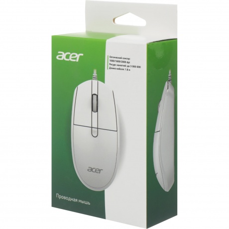 Мышь Acer OMW401 (ZL.MCEEE.030) белый - фото 1