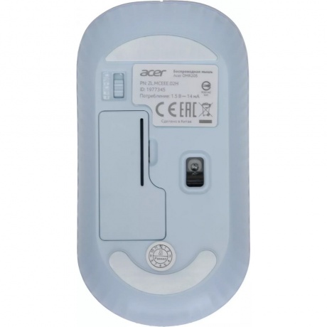 Мышь Acer OMR205 (ZL.MCEEE.02H) белый/голубой - фото 9