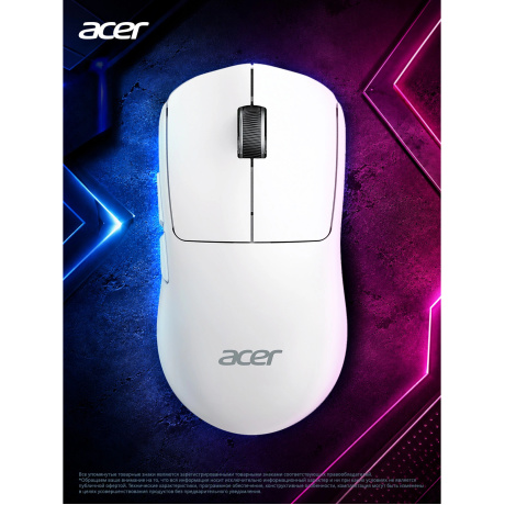 Мышь Acer OMR401 ZL.MCECC.05D белый - фото 14