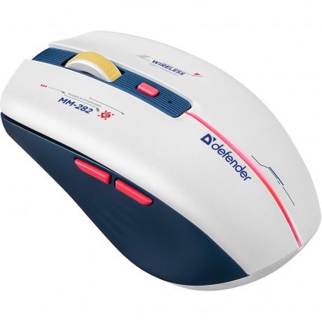 Мышь Defender Dila MM-282 blue/white (52282) - фото 4