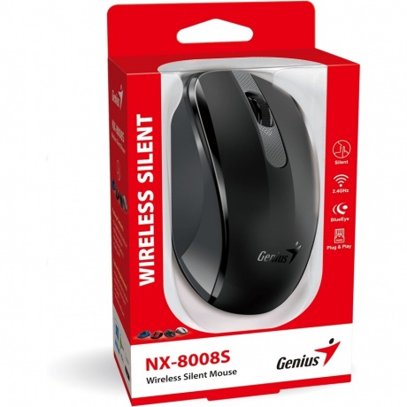 Мышь беспроводная Genius NX-8008S black (31030028400) - фото 4
