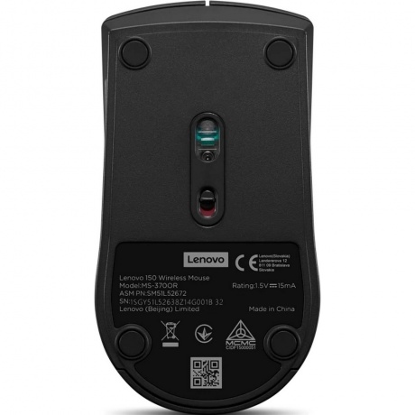 Мышь Lenovo 150 черный (GY51L52638) - фото 4