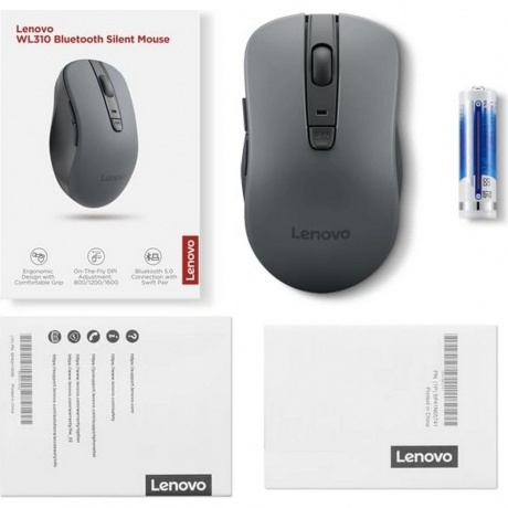 Мышь Lenovo WL310 черный (GY51Q65621) - фото 5