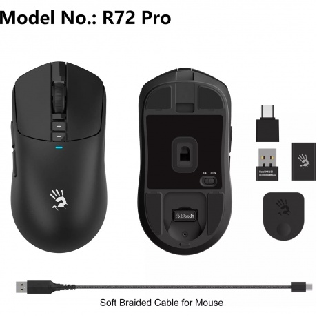 Мышь A4Tech Bloody R72 Pro черный - фото 11