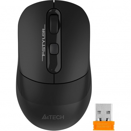 Мышь A4Tech Fstyler FB10CS черный (FB10CS USB STONE BLACK) - фото 2