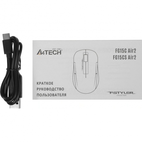 Мышь A4Tech Fstyler FG15CS Air2 белый - фото 9