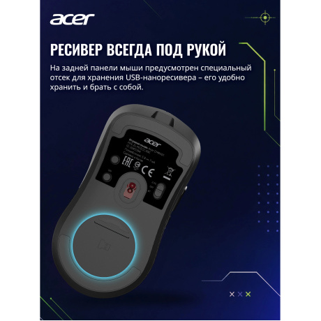 Мышь Acer OMR401 черный (ZL.MCECC.05C) - фото 13