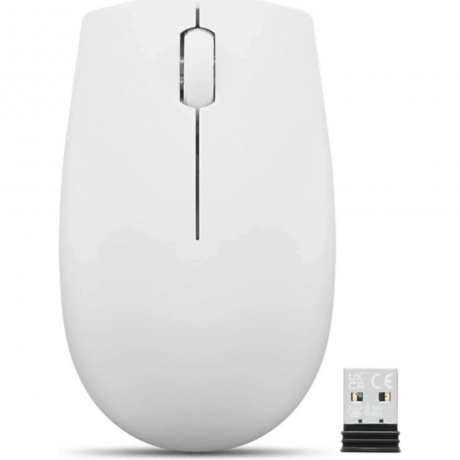 Мышь Lenovo 300 Wireless Compact светло-серый (GY51L15677) - фото 1
