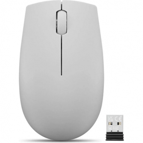 Мышь Lenovo 300 Wireless Compact серый (GY51L15678) - фото 2