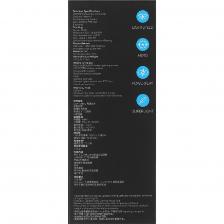 Мышь Logitech G Pro X Superlight белый (910-005946) - фото 8