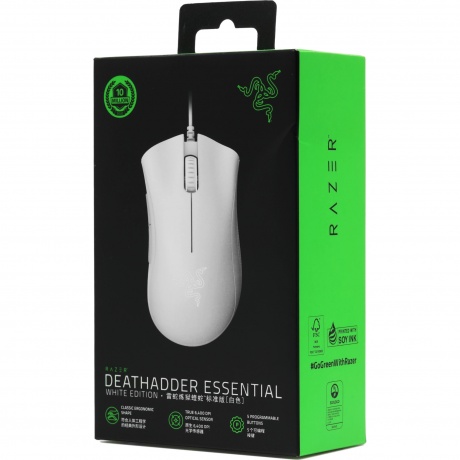 Мышь Razer DeathAdder Essential белый (RZ01-03850200-R3C1) - фото 14