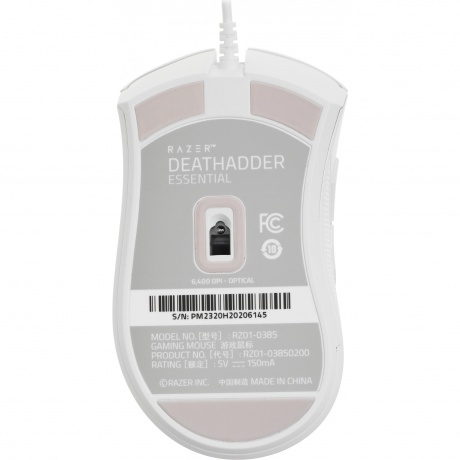 Мышь Razer DeathAdder Essential белый (RZ01-03850200-R3C1) - фото 3