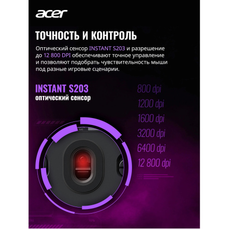Мышь Acer Nitro OMR505 голубой (ZL.MCE11.01F) - фото 7
